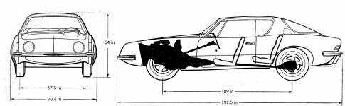 Чертеж Studebaker Avanti