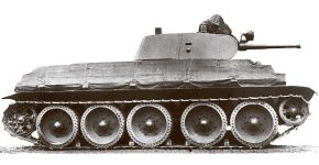 Второй прототип А-32, нагруженный утяжелителями для имитации веса дополнительной брони.