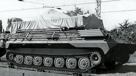 Комплекс радиоразведки Р-381Т «Таран» в транспортировочном положении