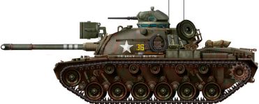 Силуэт танка M48A3