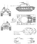 Чертеж среднего танка M48