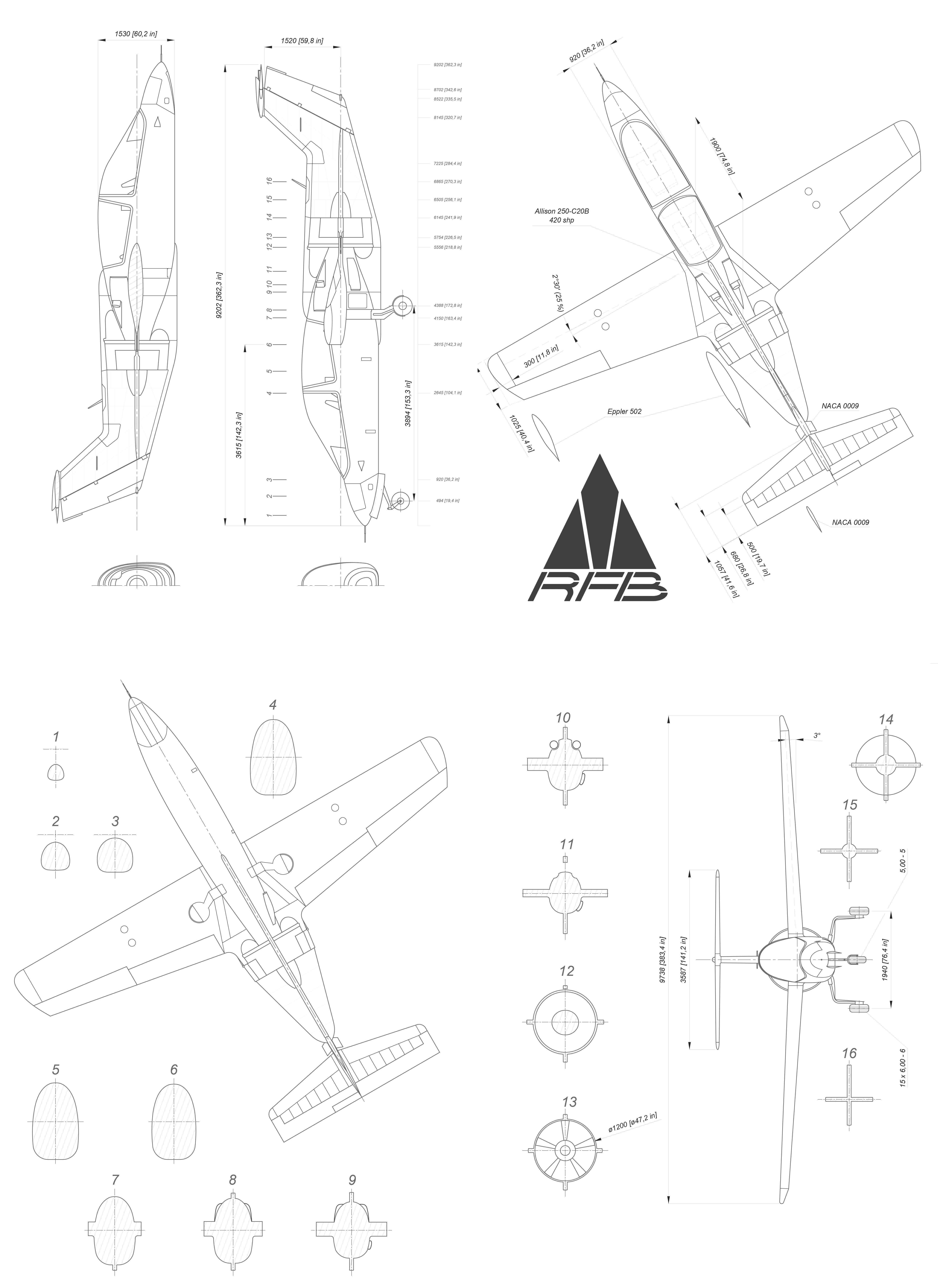 Чертеж Fantrainer-400