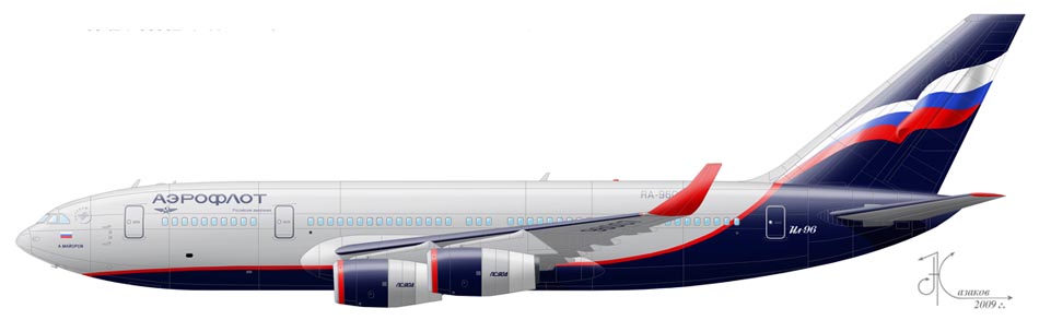Силуэт Ил-96-300