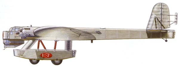 Силуэт бомбардировщика К-7