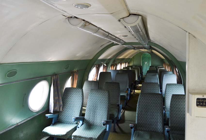 Пассажирский салон самолета Ту-124