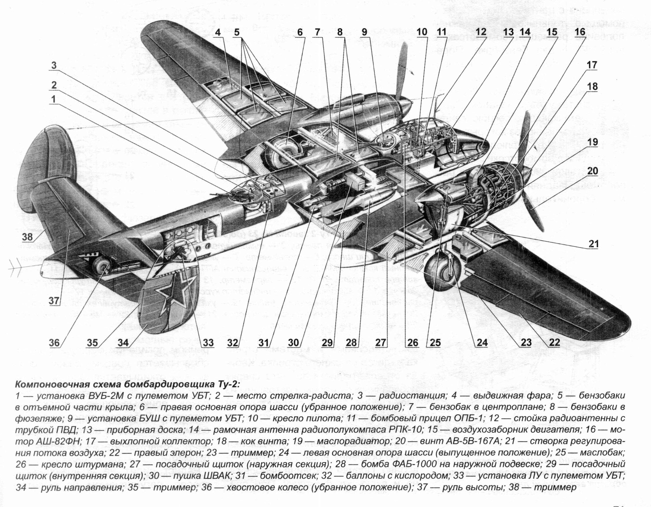 Компоновка Ту-2