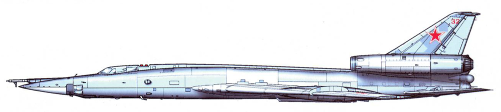 Силуэт Ту-22ПД