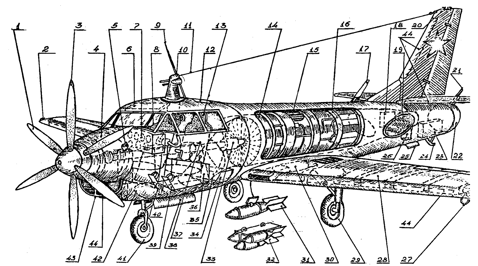 Компоновка Ту-91