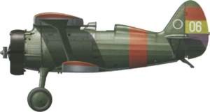 Силуэт истребителя И-15