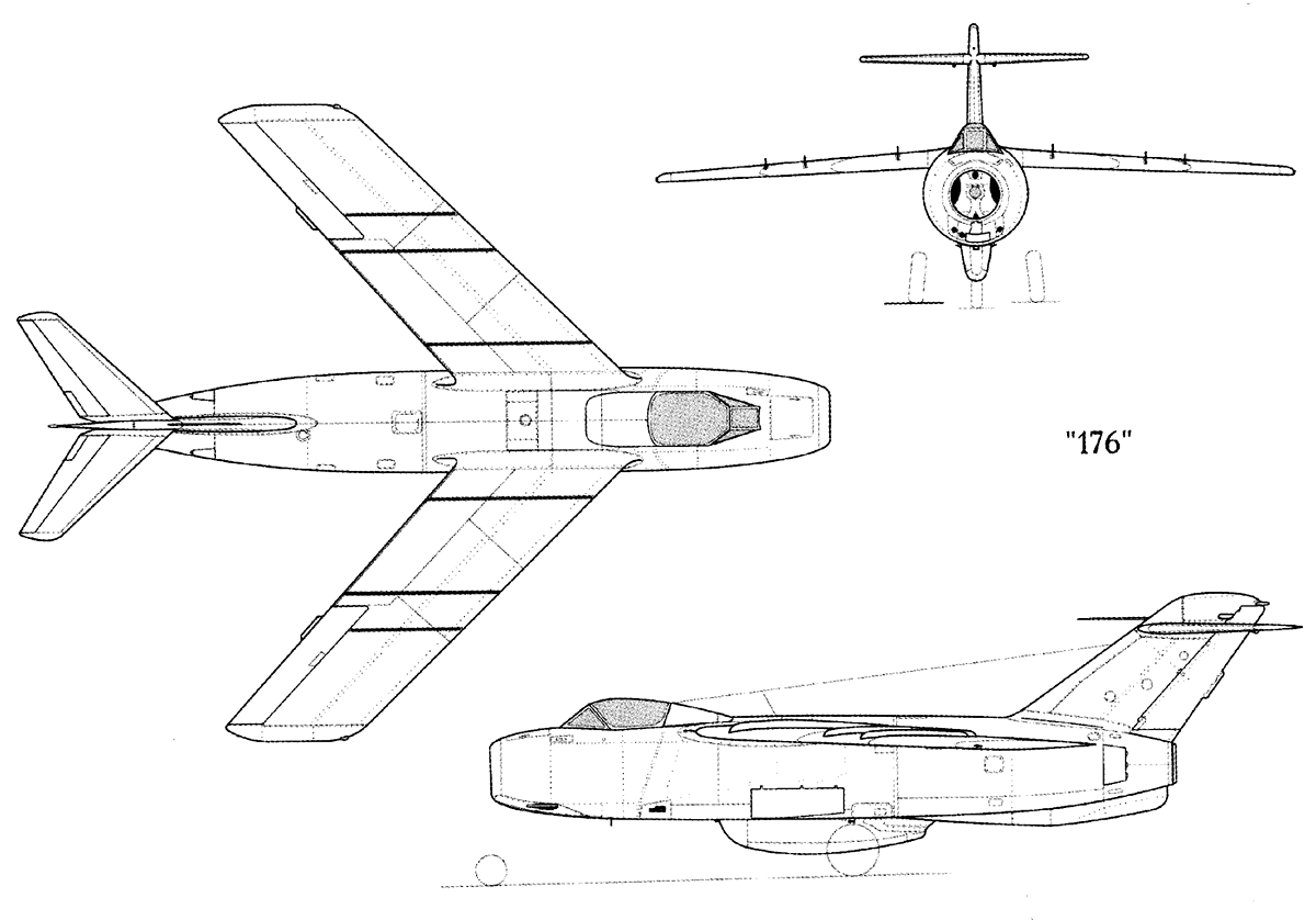 Чертеж Ла-176