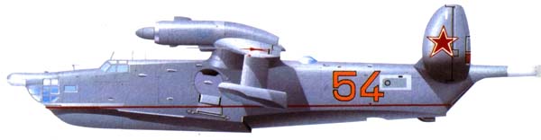 Силуэт самолета Бе-12