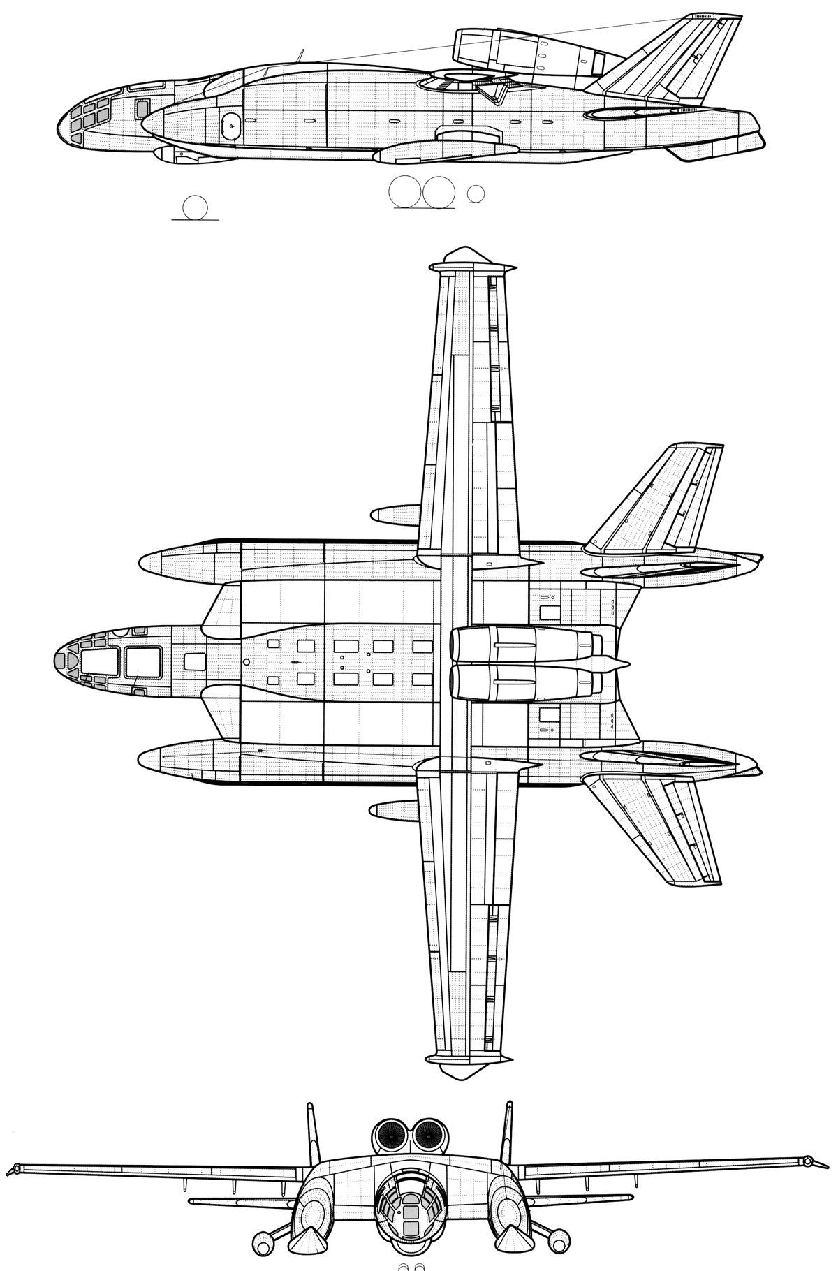 Чертеж самолета ВВА-14