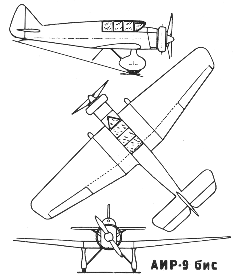 Чертеж АИР-9бис