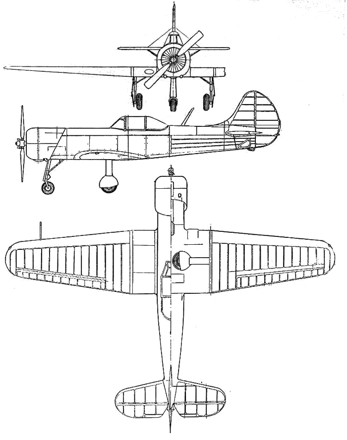 Чертеж Як-18ПМ