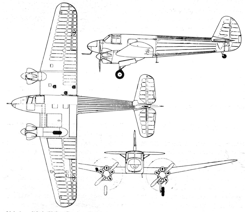Чертеж Як-6М