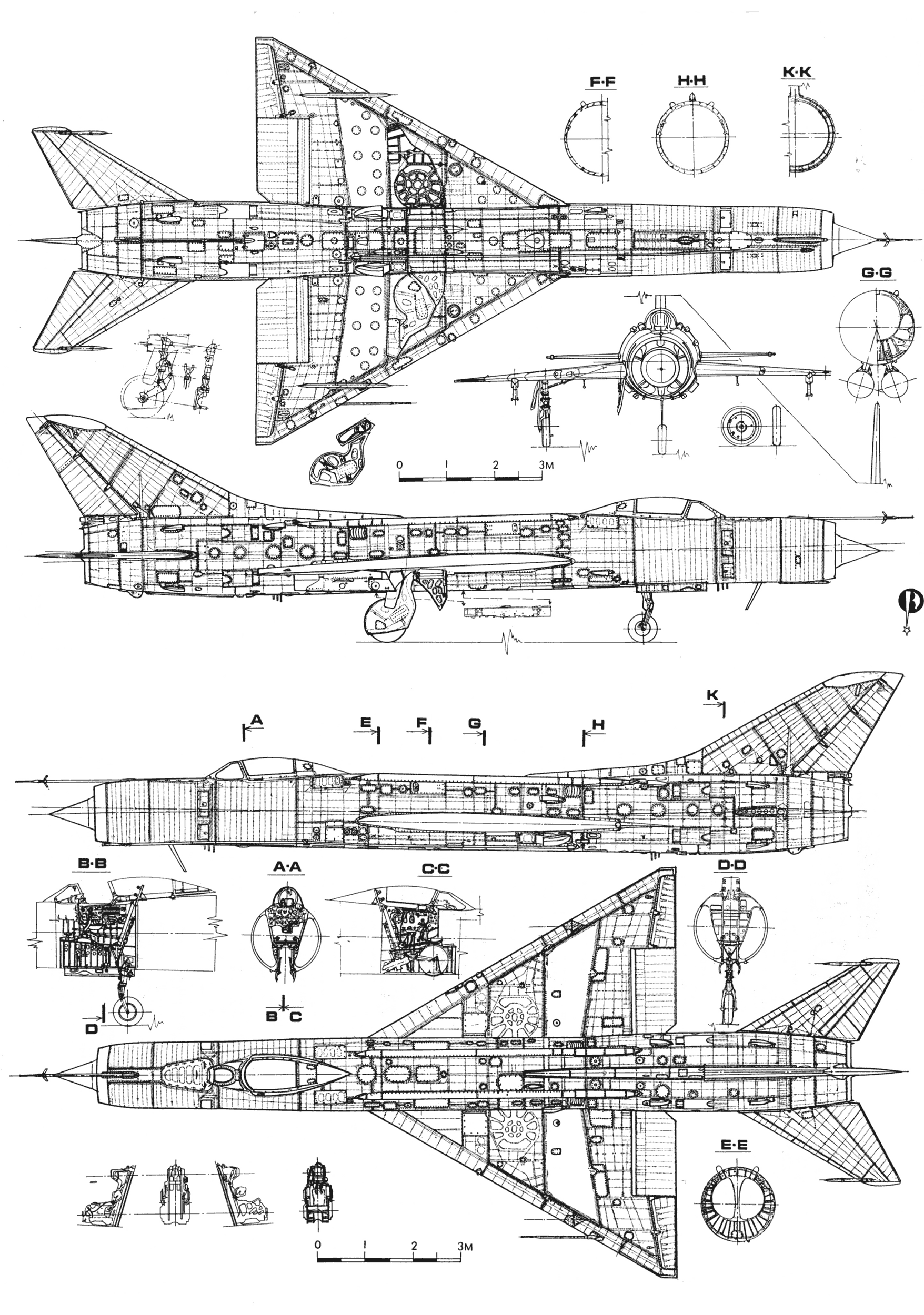 Чертеж Су-11
