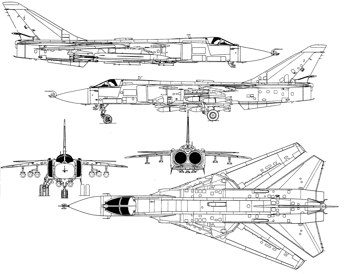 Чертеж Су-24