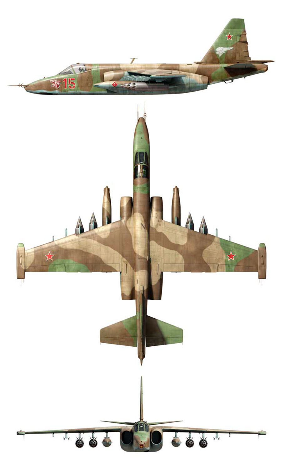 Силуэт Су-25