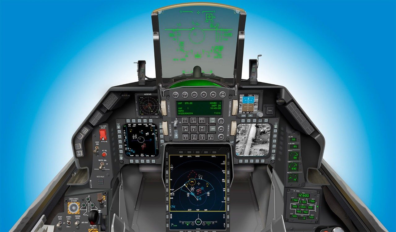 Кабина пилота Lockheed Martin F-16V