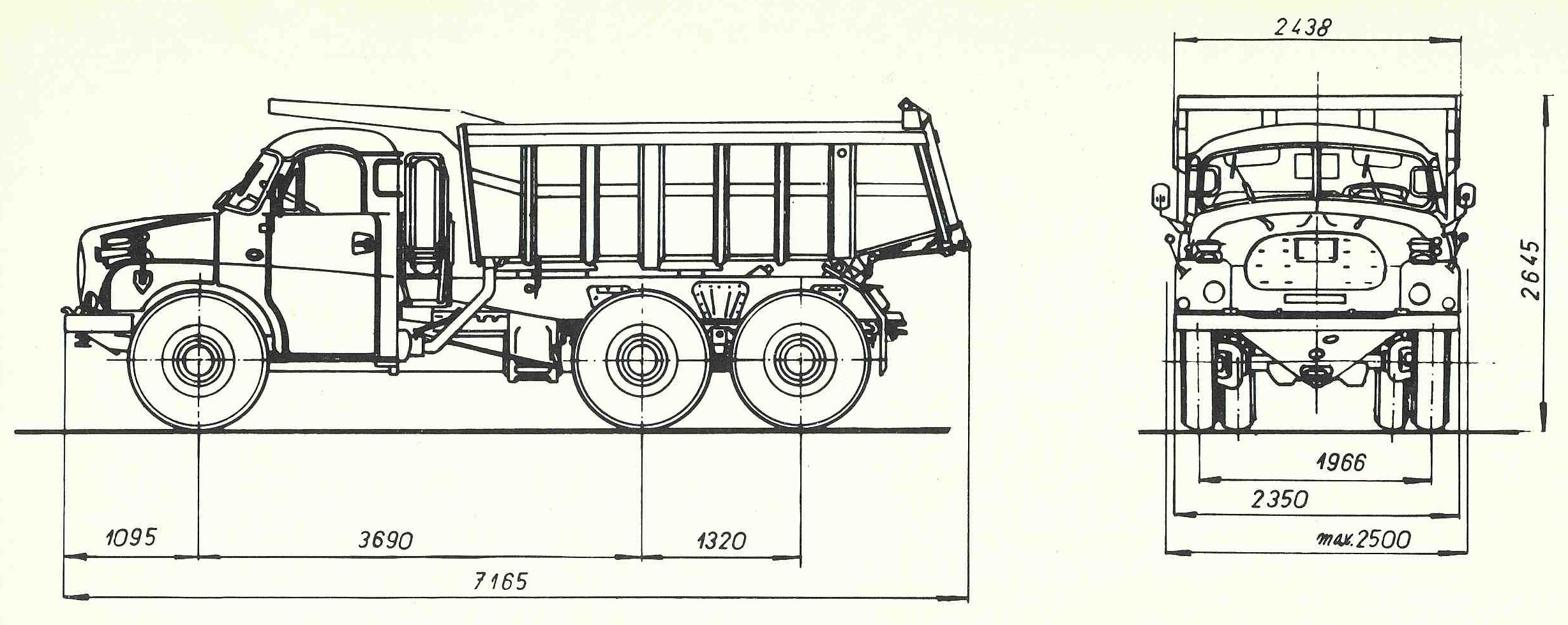 Чертеж Tatra T148S1