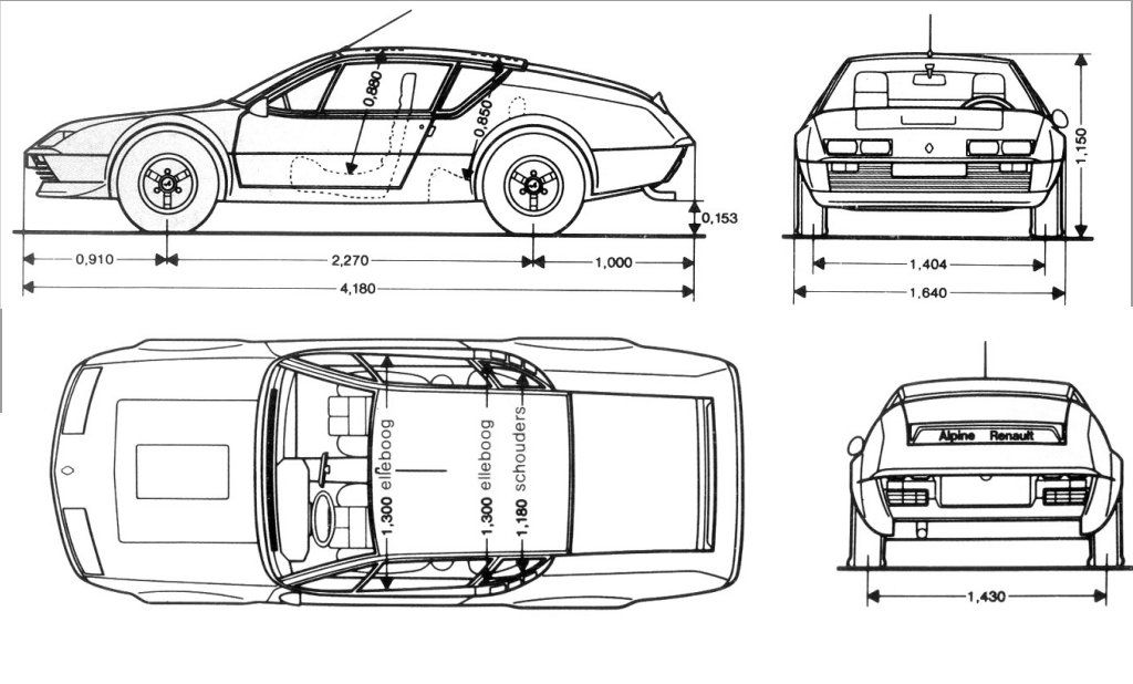 Чертеж Alpine A310