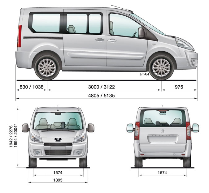 Чертеж Peugeot Expert