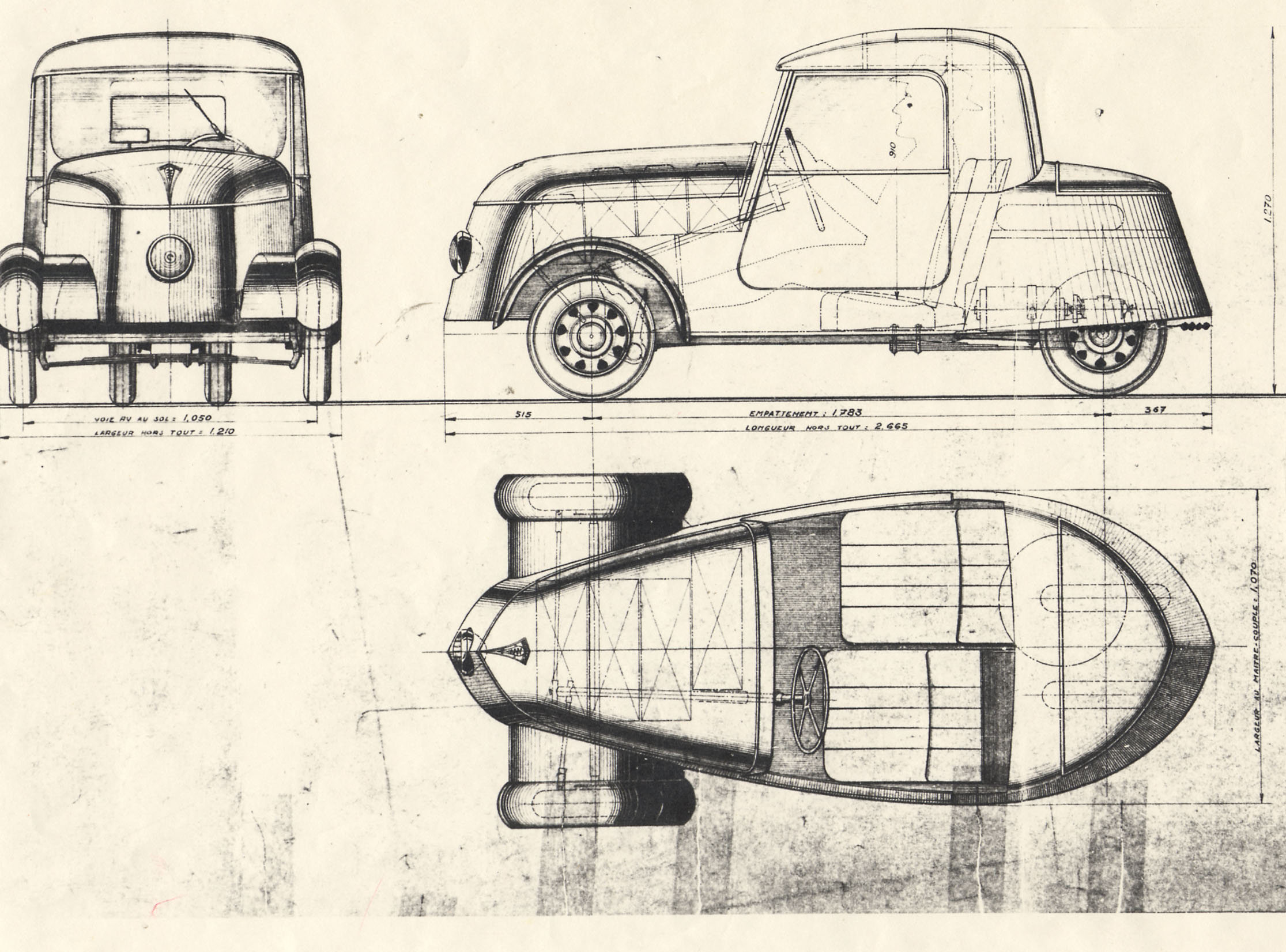 Чертеж Peugeot VLV