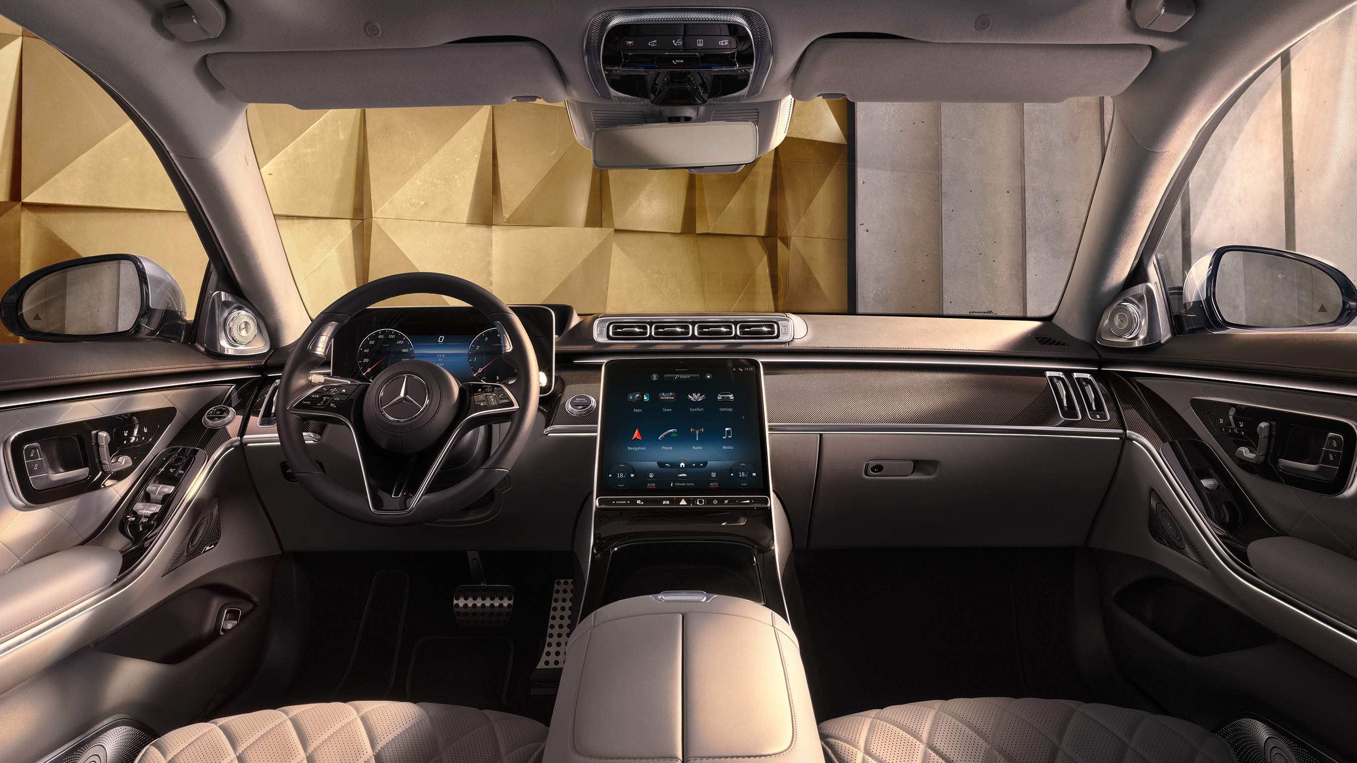 Интерьер Mercedes-Benz w223