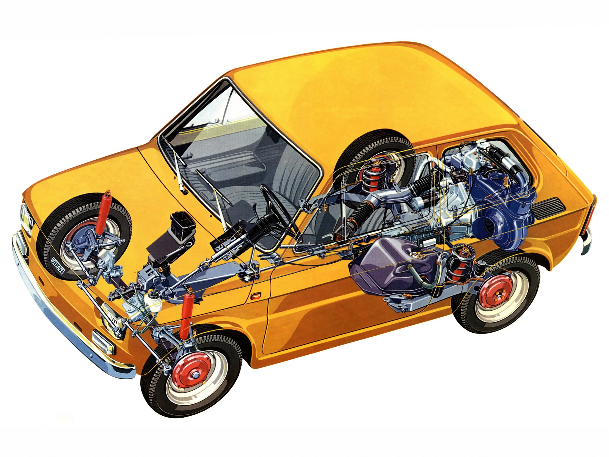 Компоновка Fiat 126