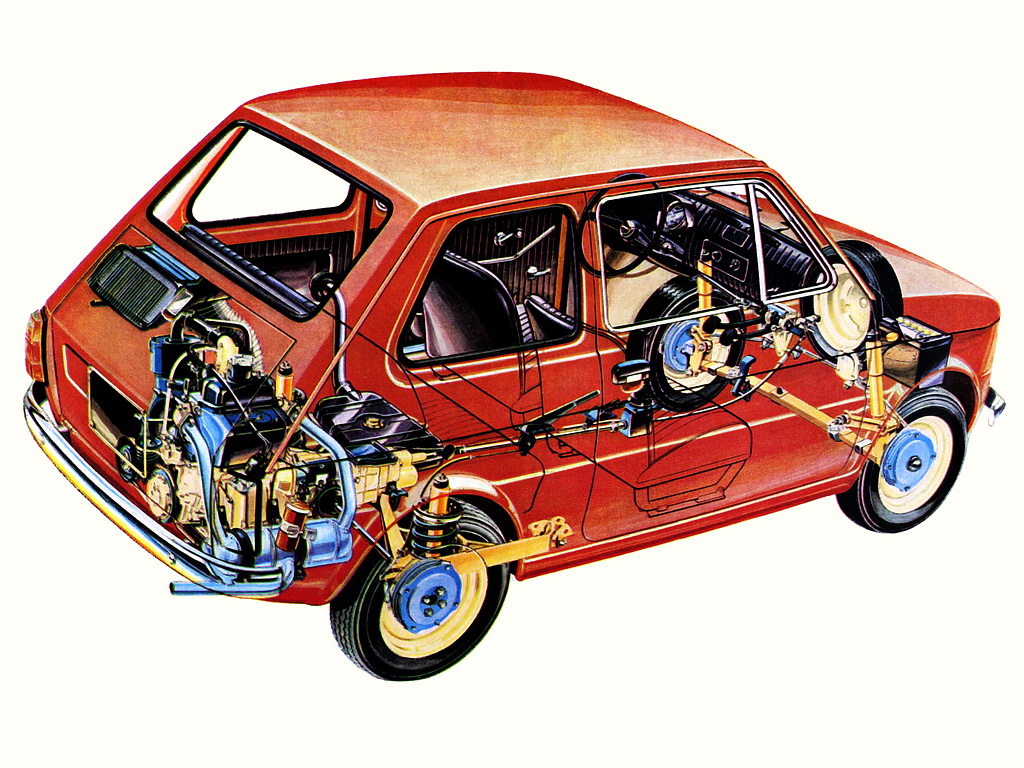 Компоновка Fiat 126