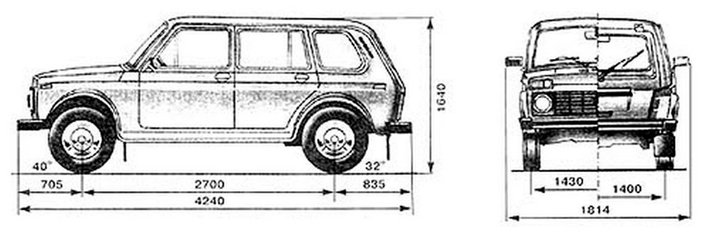 Чертеж Lada-21310