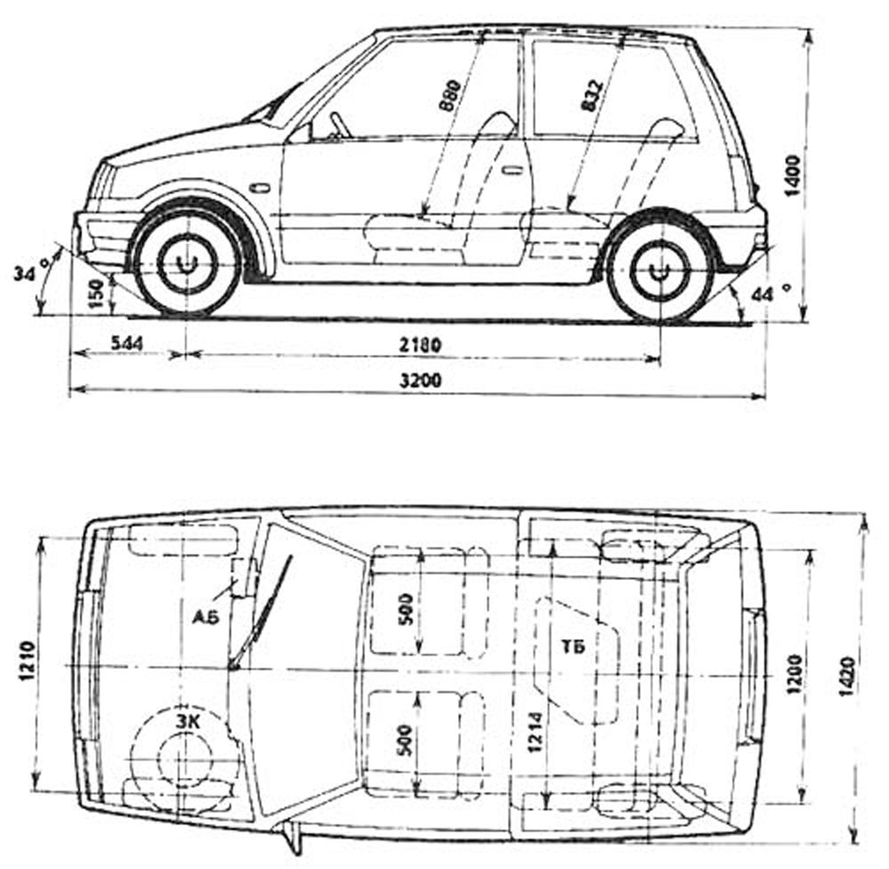 Чертеж ВАЗ-1111