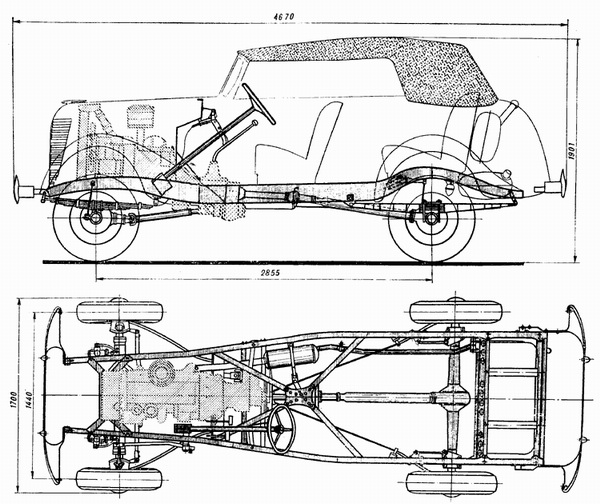Чертеж ГАЗ-61