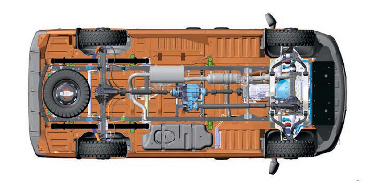 Днище автомобиля Соболь NN 4x4