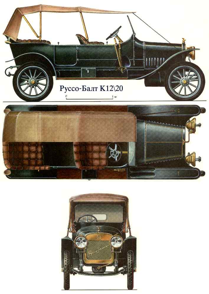 Силуэты Руссо-Балт тип K12/20