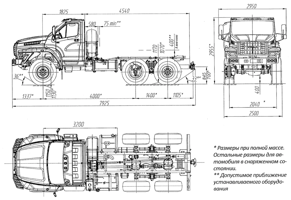 Чертеж Урал Next 4320-6151-73