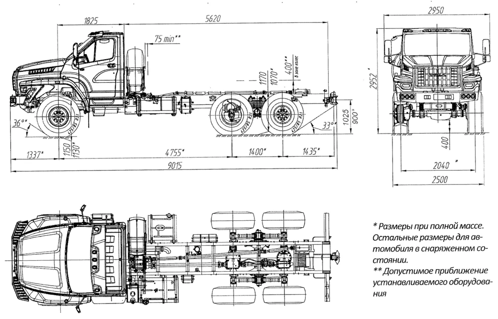 Чертеж Урал Next 4320-6951-74
