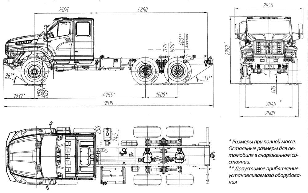 Чертеж Урал Next 4320-6981-74
