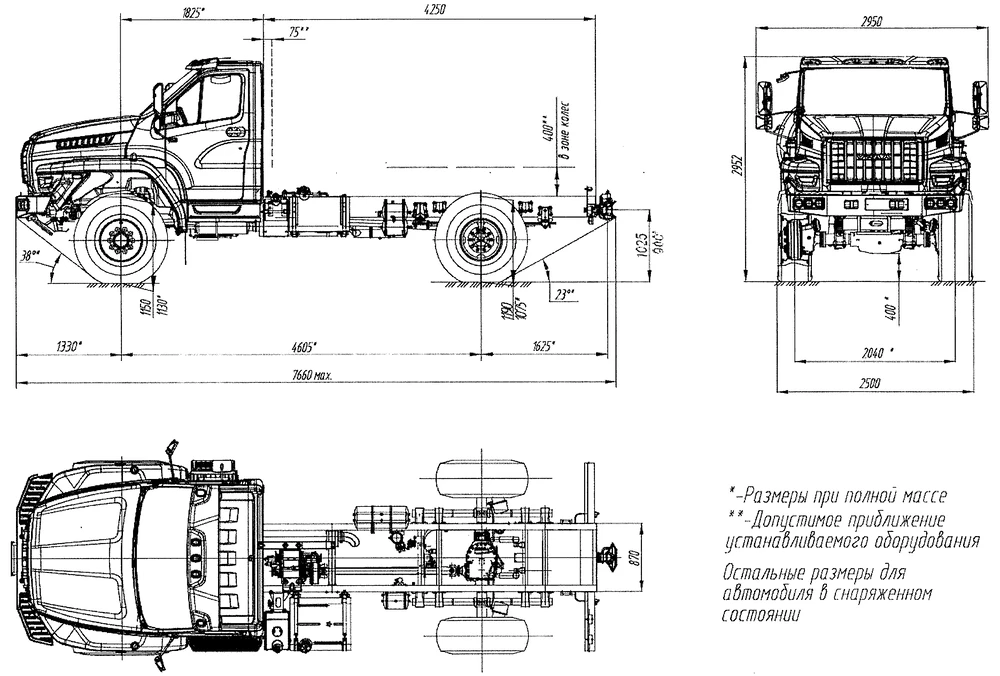 Чертеж Урал Next 43206-6151-71