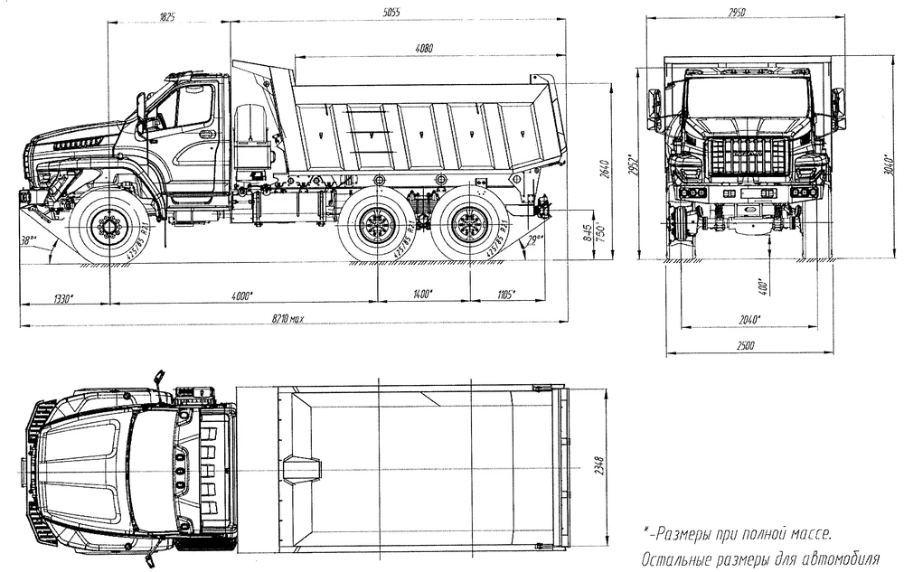 Чертеж Урал Next 55571-5121-74
