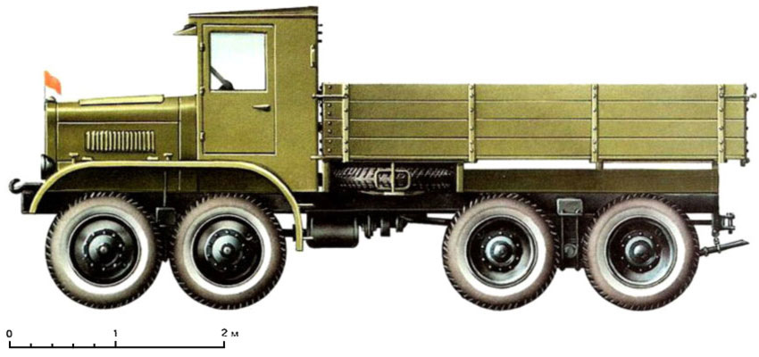 Силуэт грузовика Яг-12