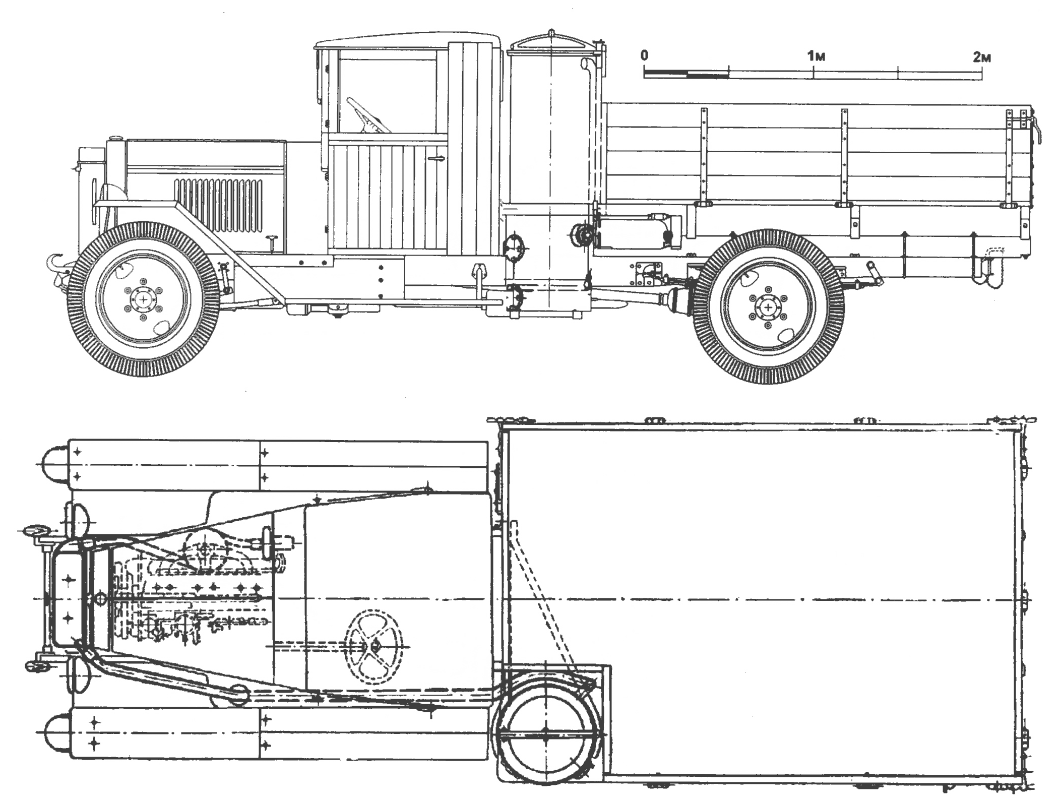 Чертеж газогенераторного ЗиС-41