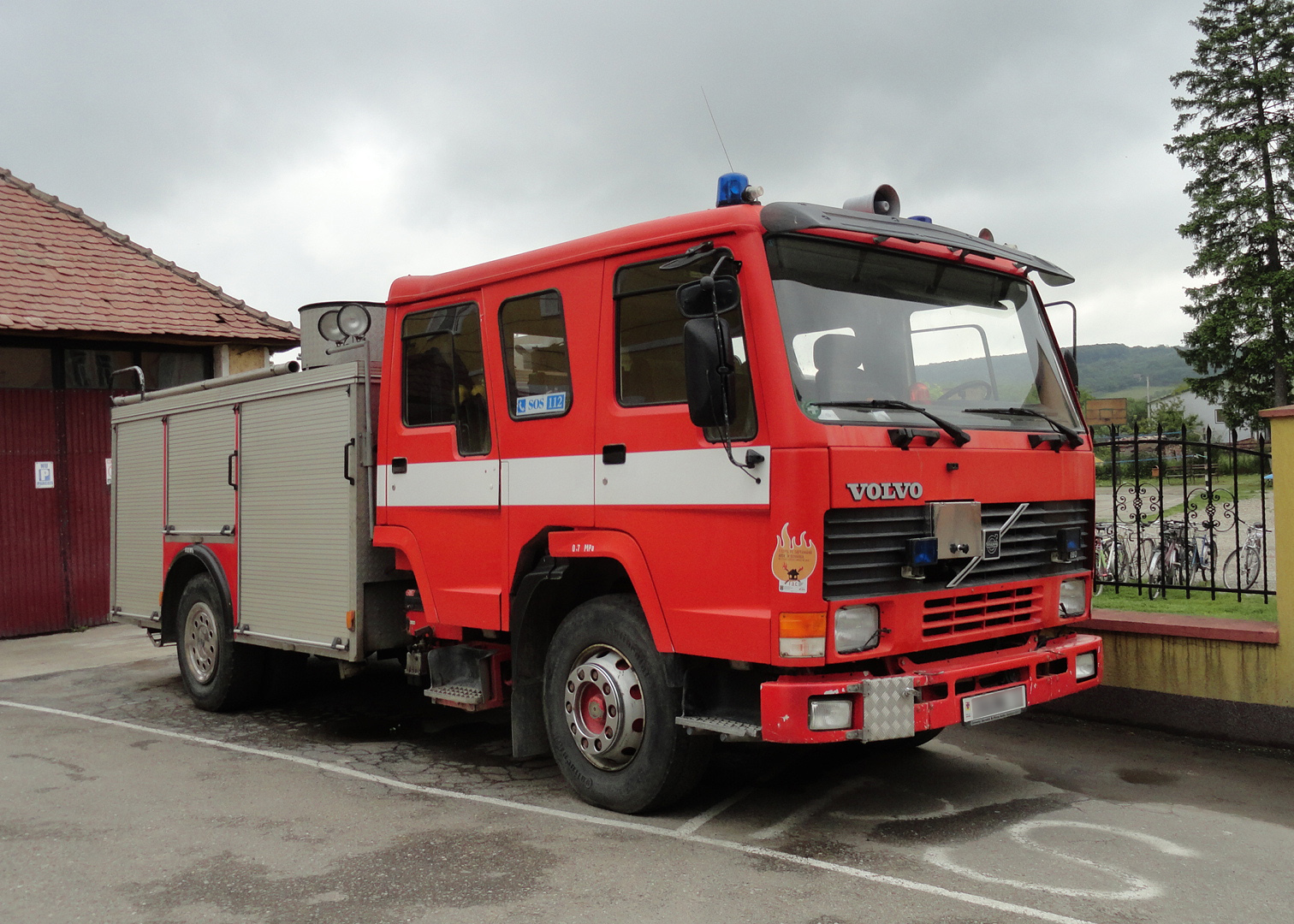 Пожарный автомобиль на базе Volvo FL10