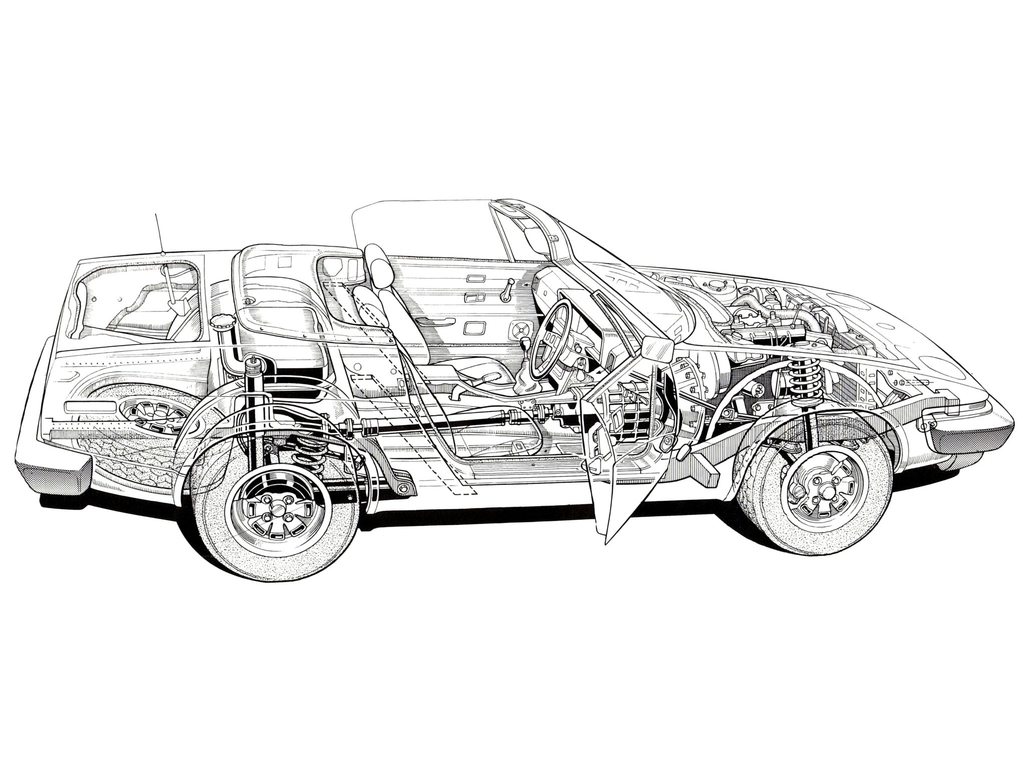 Компоновка Triumph TR7