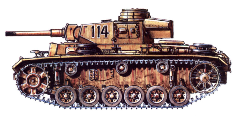 Силуэт Pz.Kpfw. III огнеметный