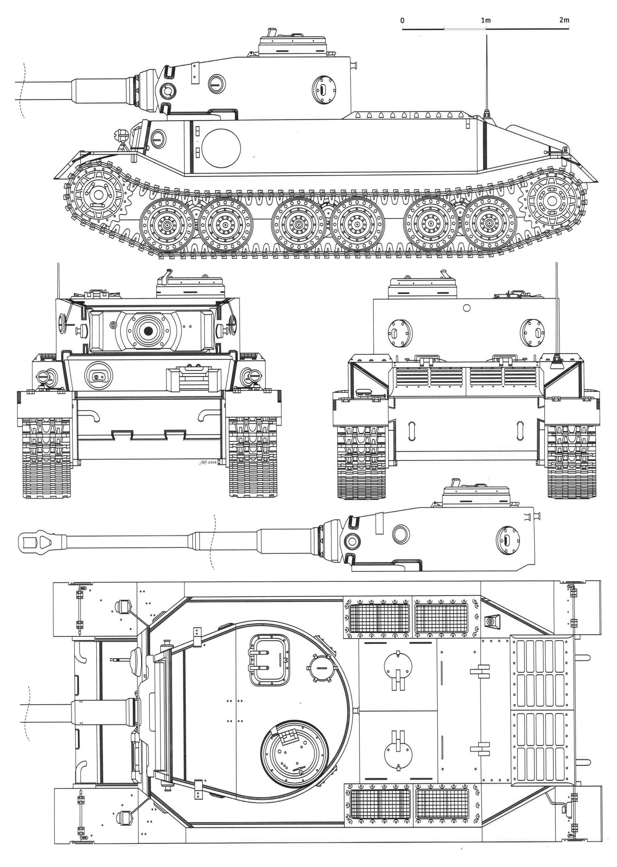 Чертеж танка 