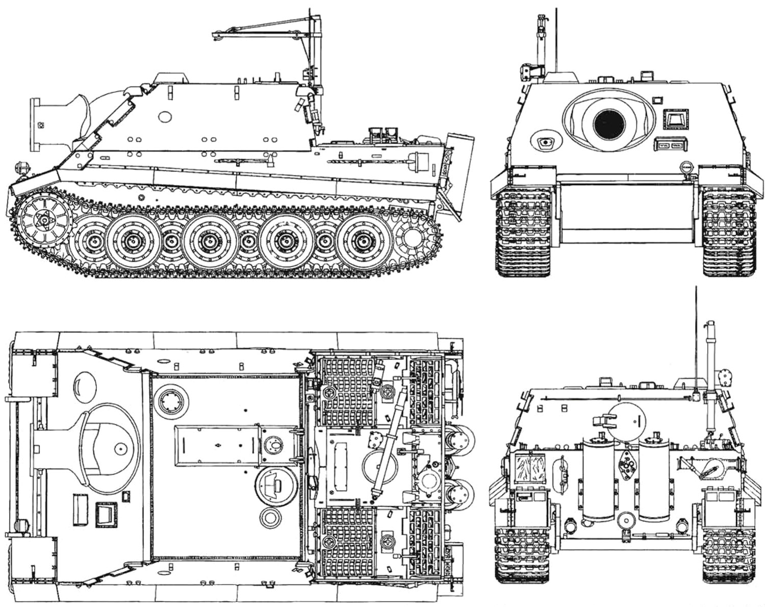 Чертеж САУ Sturmtiger