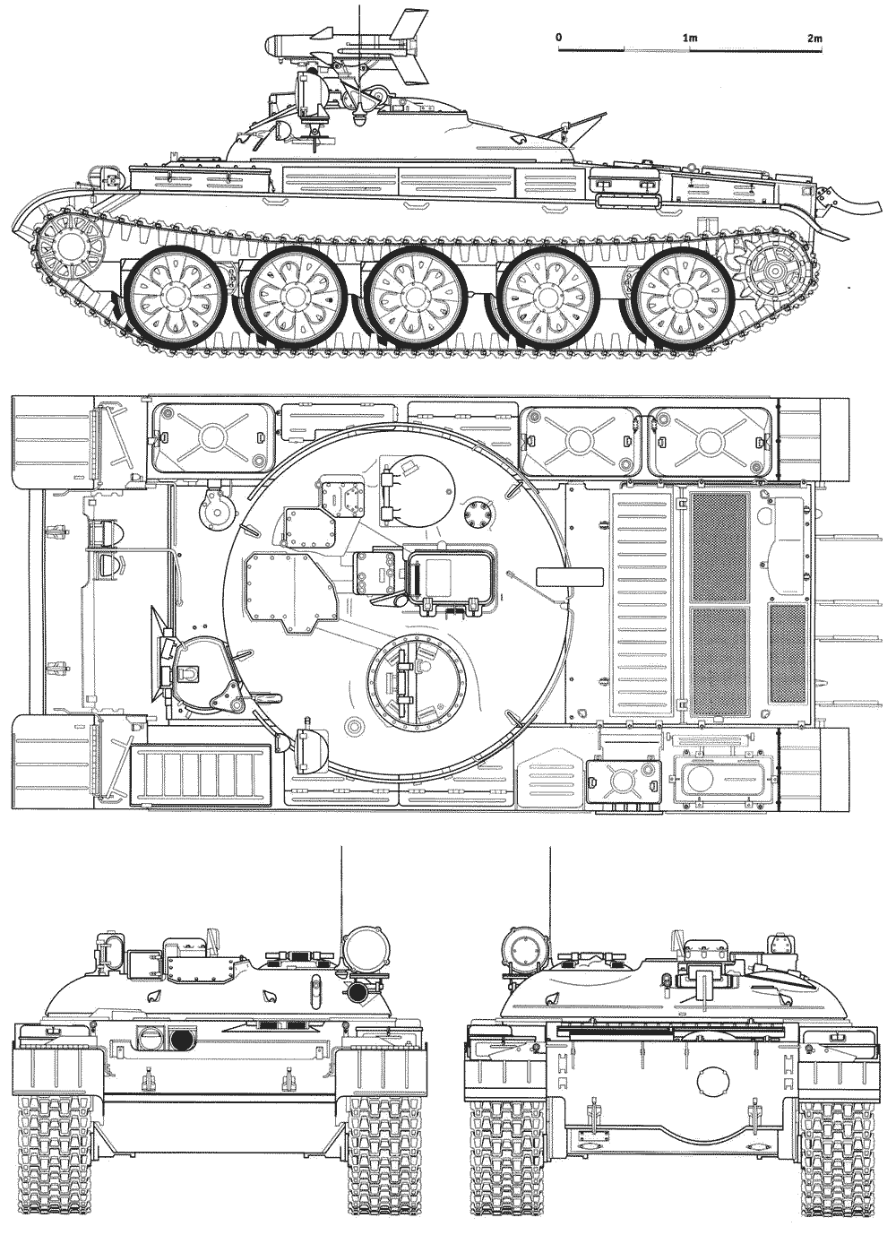 Чертеж ракетного танка ИТ-1
