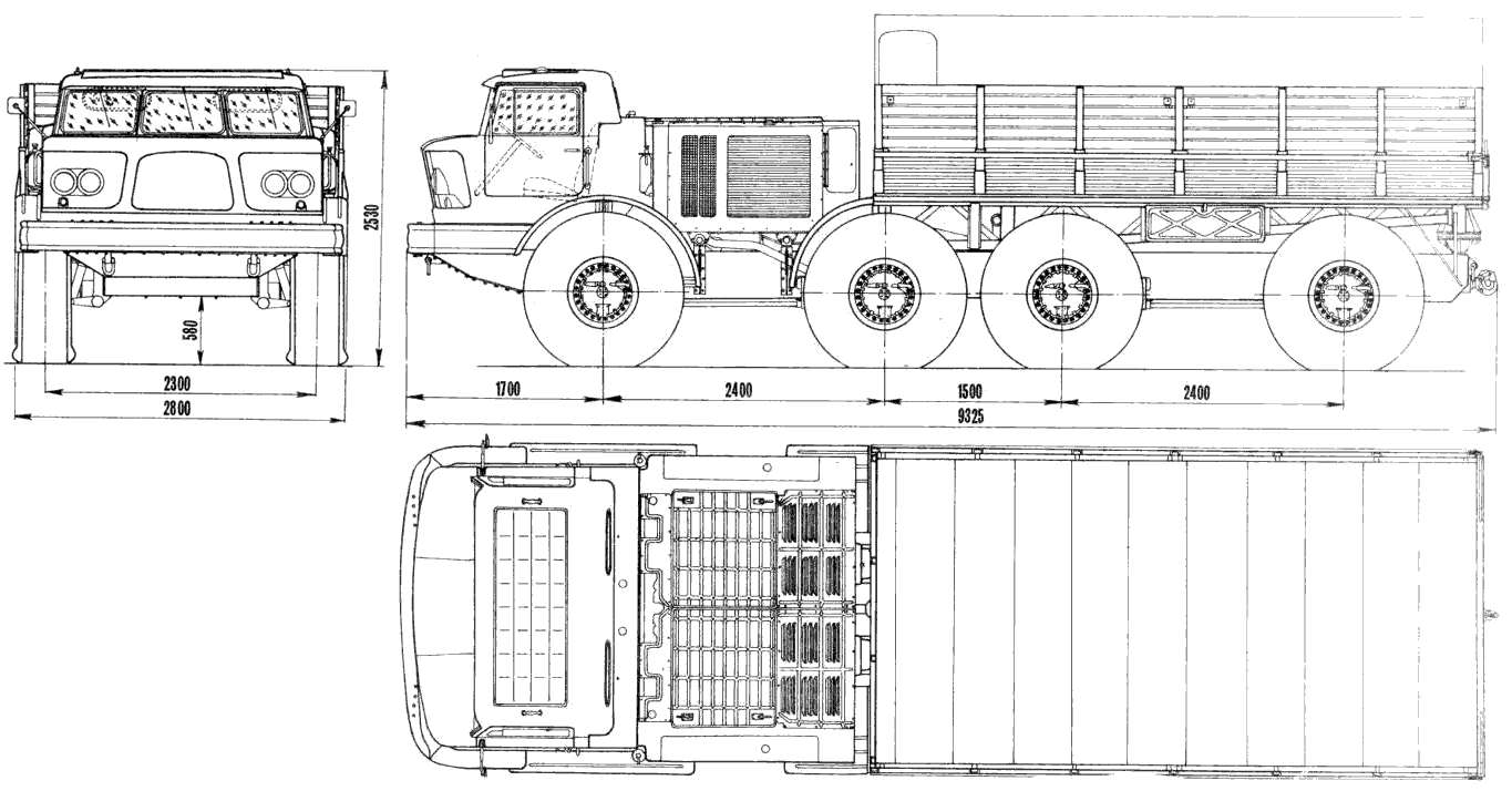 Чертеж ЗиЛ-135