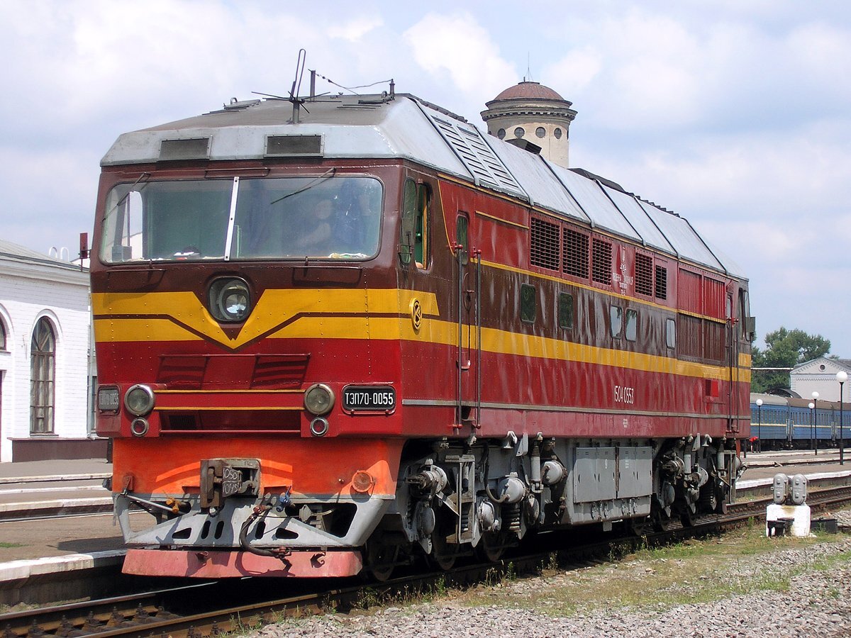 Тепловоз ТЭП70-0055 второго типа